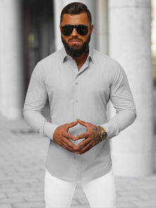 Chemise Homme Gris OZONEE O/V118