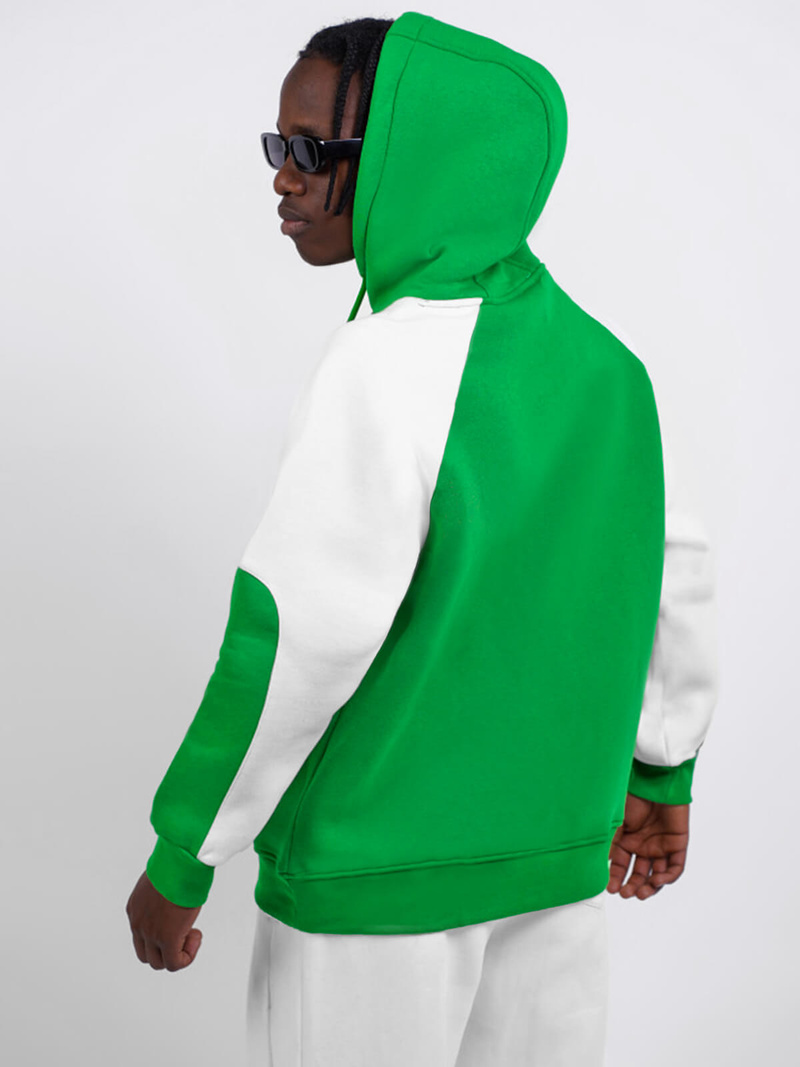 Sweatshirt à capuche vert OZONEE O/SWE23037Z