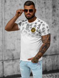 T-shirt Homme Blanc OZONEE O/T133/1