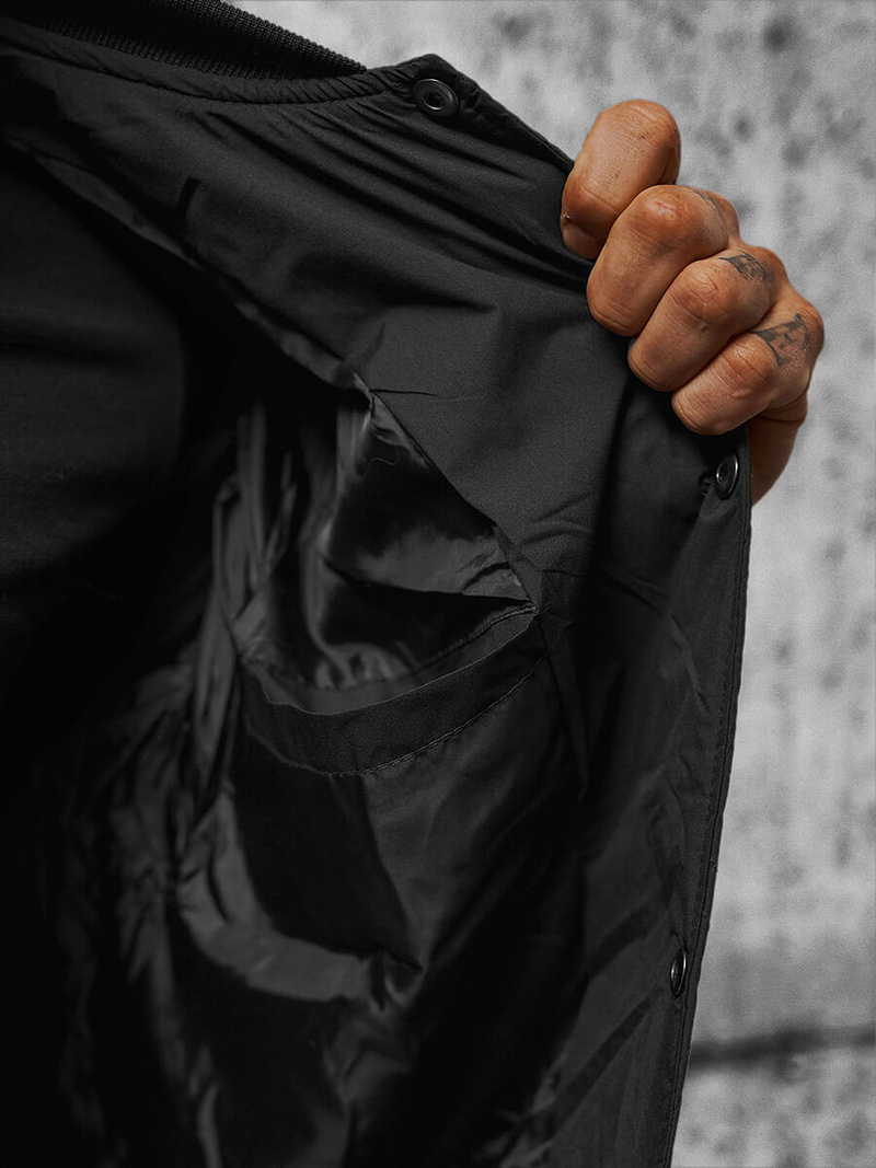 Veste Homme Noir OZONEE JS/84M3020/392