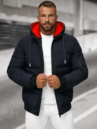 Veste homme bleu foncé OZONEE JS/31M5003Z