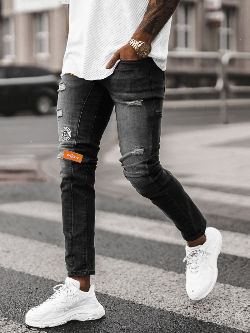 Jean Homme Noir OZONEE NB/MP0047NZ