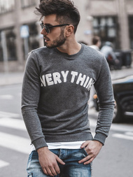 Sweatshirt Homme Gris foncé OZONEE B/181905