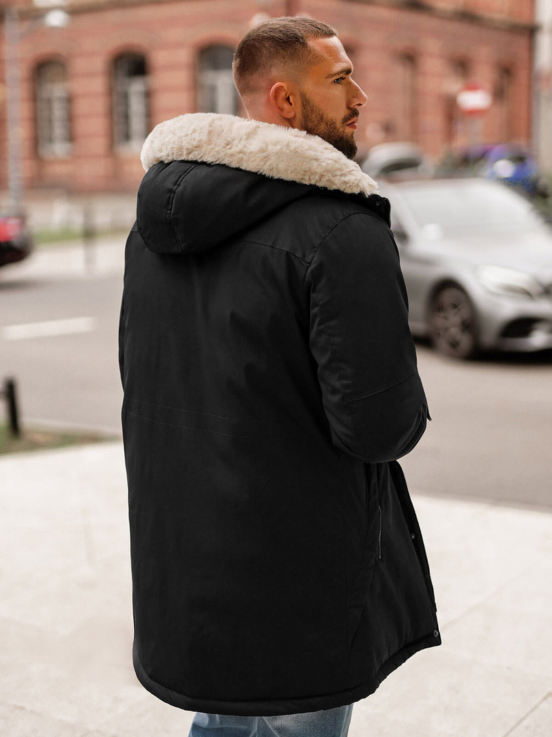 Veste D'hiver Noir OZONEE JS/22M316/392Z