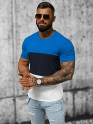 T-shirt Homme Bleu OZONEE JS/8T90/3Z