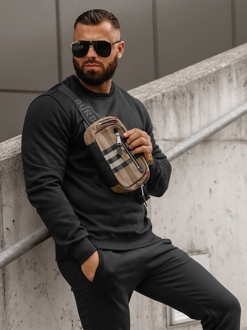 Survêtement Homme Noir OZONEE JS/68C10380/3Z