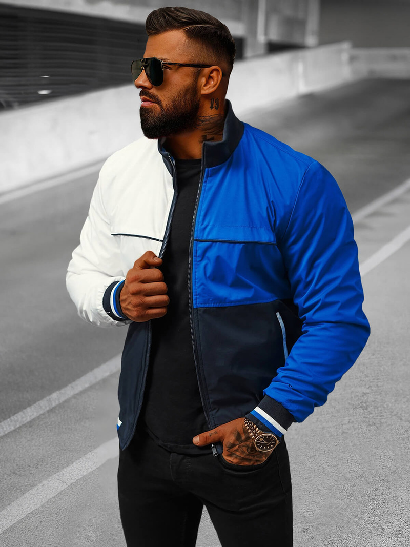 Veste Homme Bleu Foncé OZONEE JS/84M3003/215
