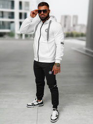 Survêtement homme blanc et noir OZONEE O/LN11887