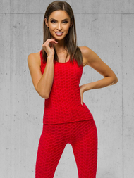 Ensemble de survêtement deux pièces Rouge OZONEE JS/YW88037/5