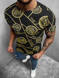 T-Shirt Homme Noir OZONEE O/BL2251