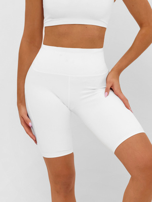 Legging court femme blanc OZONEE JS/17K583/1