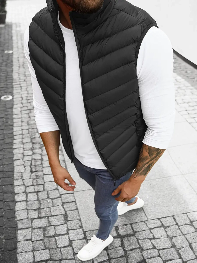 Veste Sans Manches Homme Noir OZONEE JS/M752/392