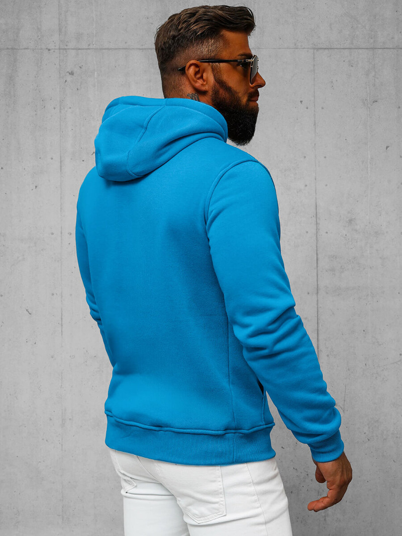Sweatshirt Homme Bleu Ciel OZONEE JS/2009Z