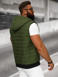 Veste Sans Manches Homme Vert OZONEE JS/MY88Z