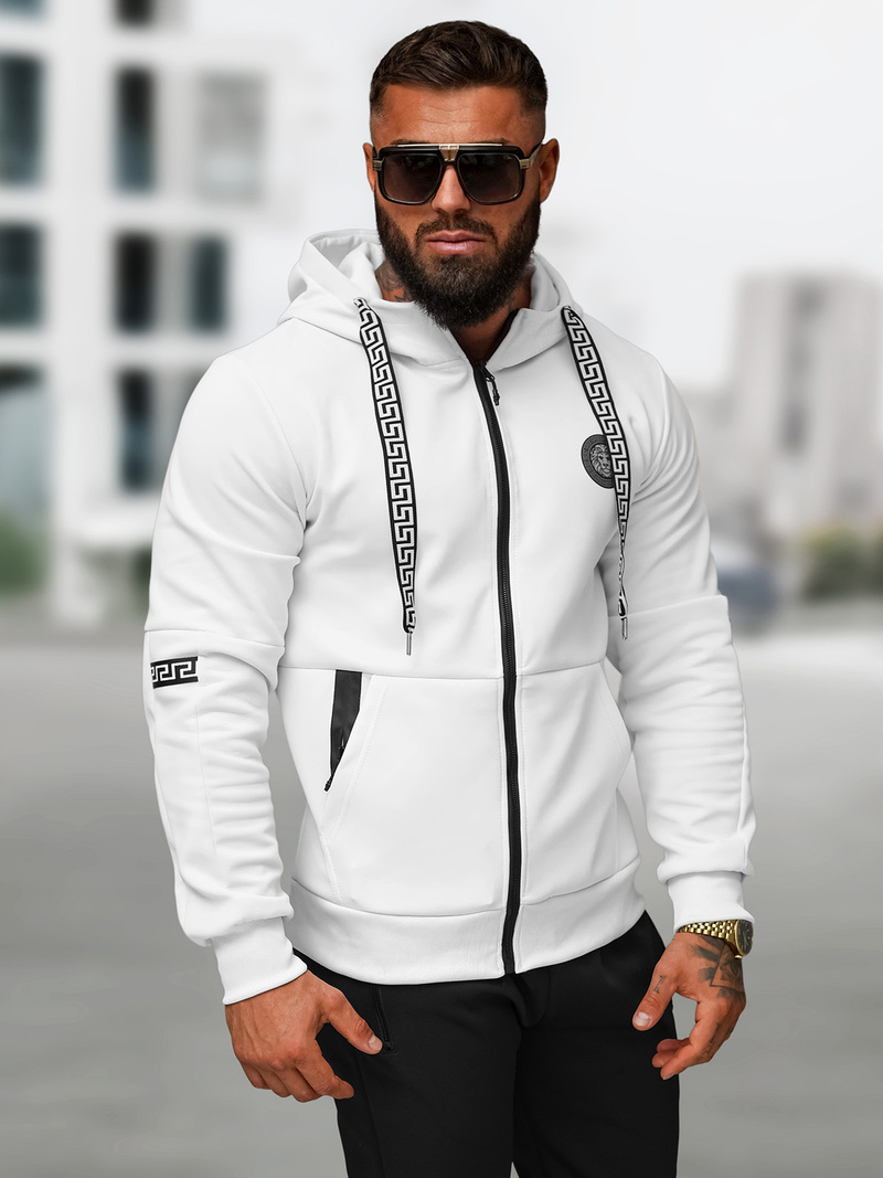 Survêtement homme blanc et noir OZONEE O/LN11887