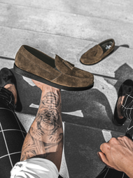 Chaussures Slip-on Homme Marron O/KN07