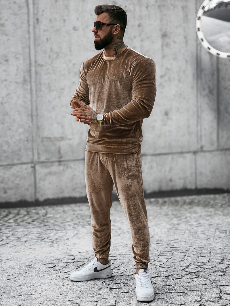 Survêtement Homme Beige Foncé OZONEE O/D7516