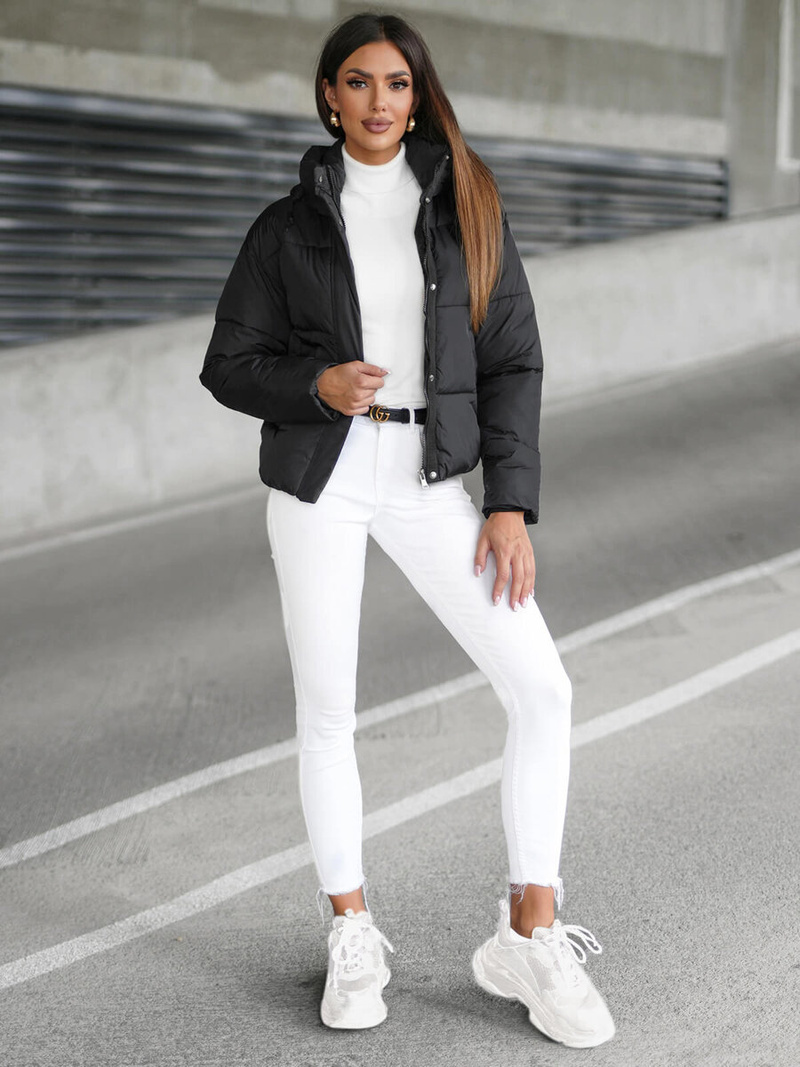 Veste Femme Noir OZONEE JS/16M9188/392Z