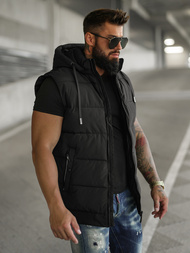 Veste sans manches Homme noir OZONEE JS/32M1780/392Z