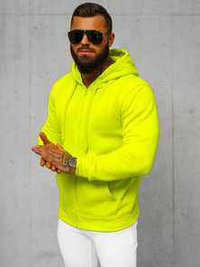 Sweatshirt Homme Néon Jaune OZONEE JS/2008Z