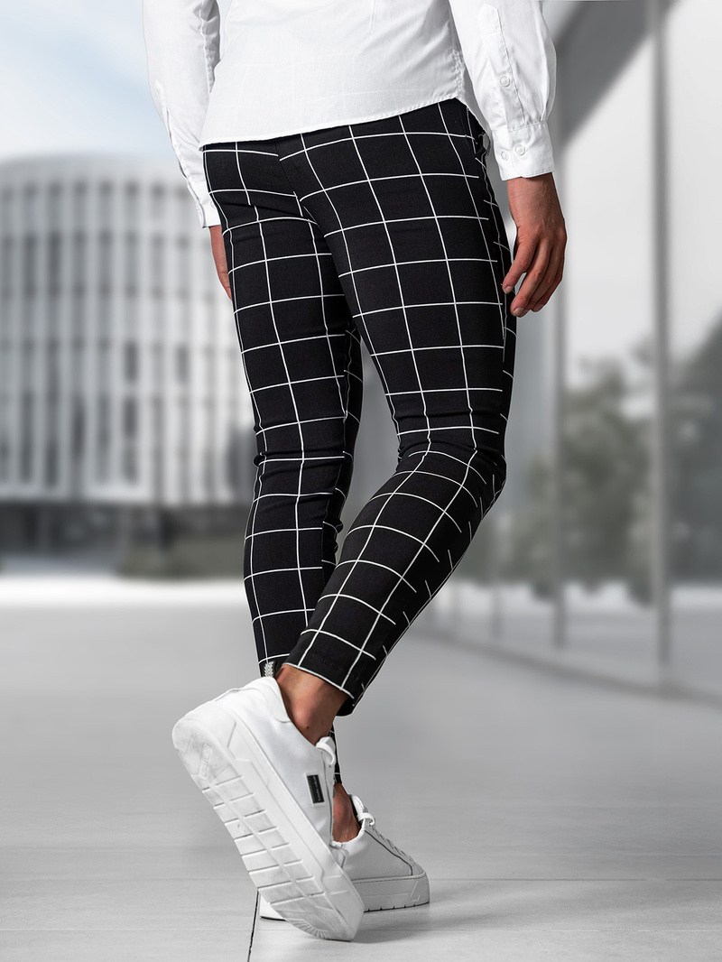 Pantalon Chino Homme Noir OZONEE O/P4009Z