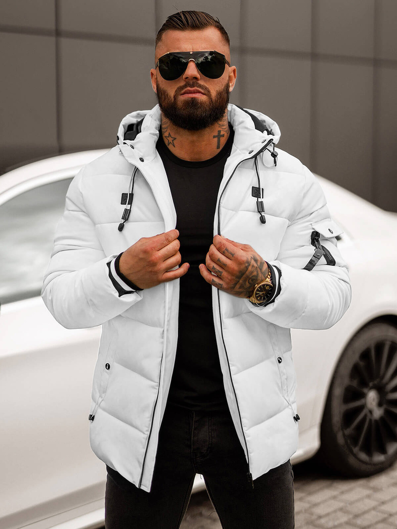 Veste homme blanc OZONEE JS/57M7502/281