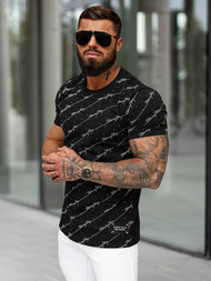T-shirt Homme Noir OZONEE O/QQ1323