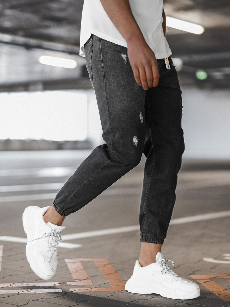Pantalon Jogger Homme Gris Foncé OZONEE DO/6108/5