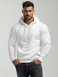 Sweatshirt Homme Blanc OZONEE JS/2009Z