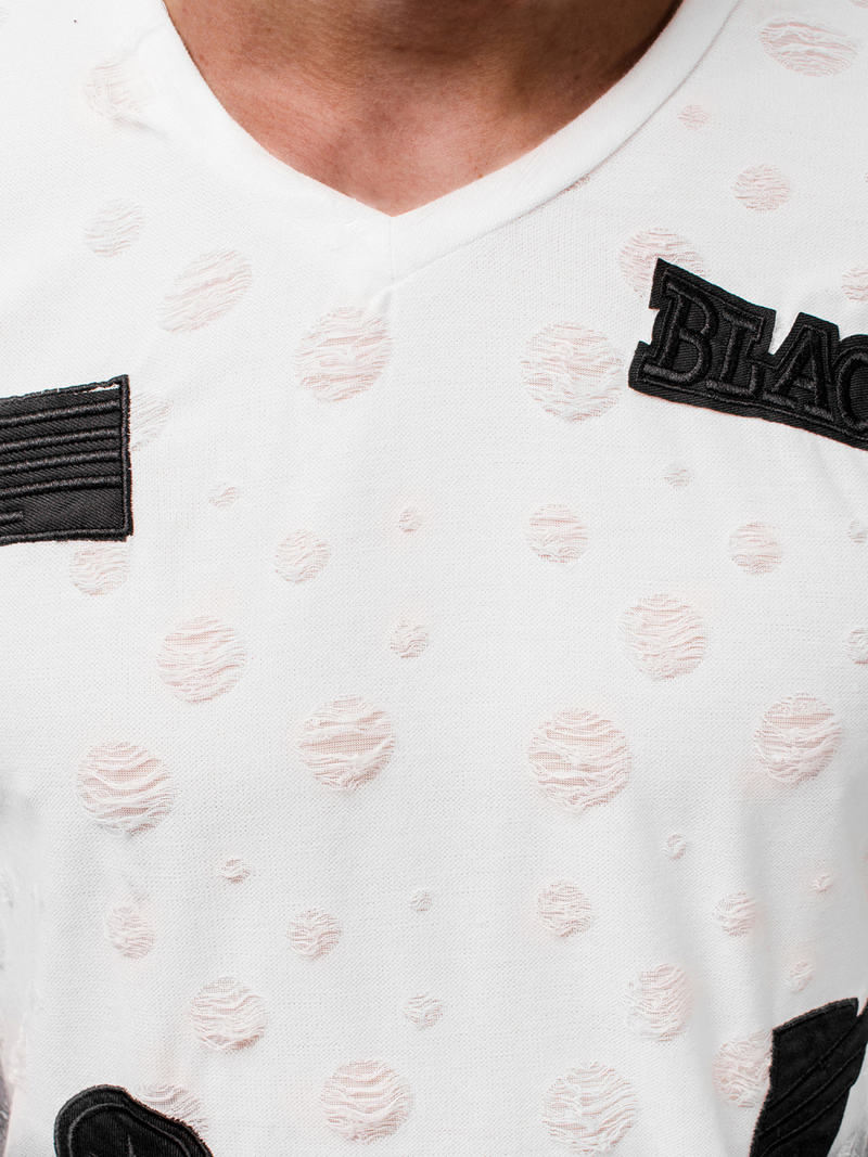 T-Shirt Homme Blanc MJ/318YZ