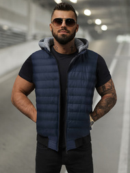 Veste Sans Manches Homme Bleu Foncé OZONEE JS/8M983/215