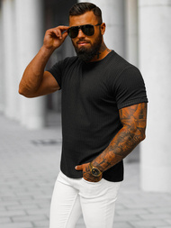 T-shirt Homme Noir OZONEE O/7766T