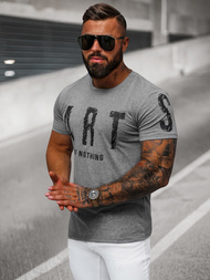 T-shirt Homme Gris Foncé OZONEE O/8T1263/5