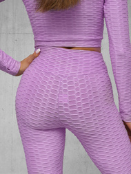 Ensemble de survêtement deux pièces violet clair OZONEE O/22060Z