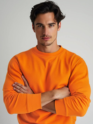 Sweatshirt Homme Orange OZONEE JS/2001-10Z