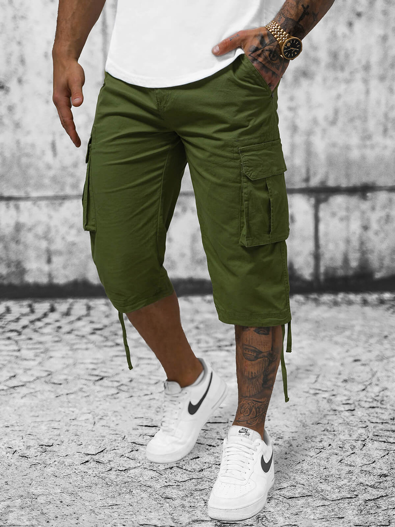 Short Chino Homme 3/4 Vert OZONEE T/XX160082/3