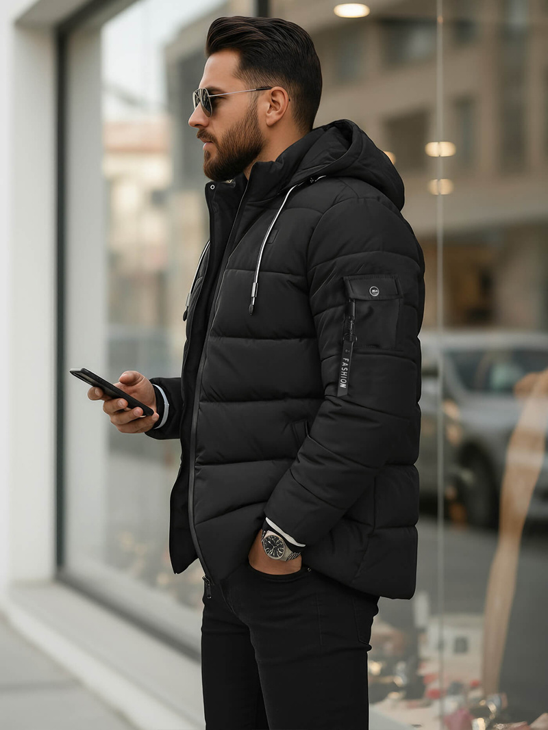 Veste homme noir OZONEE JS/57M7502/392Z
