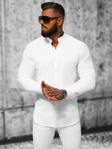Chemise Homme Blanc OZONEE O/V55