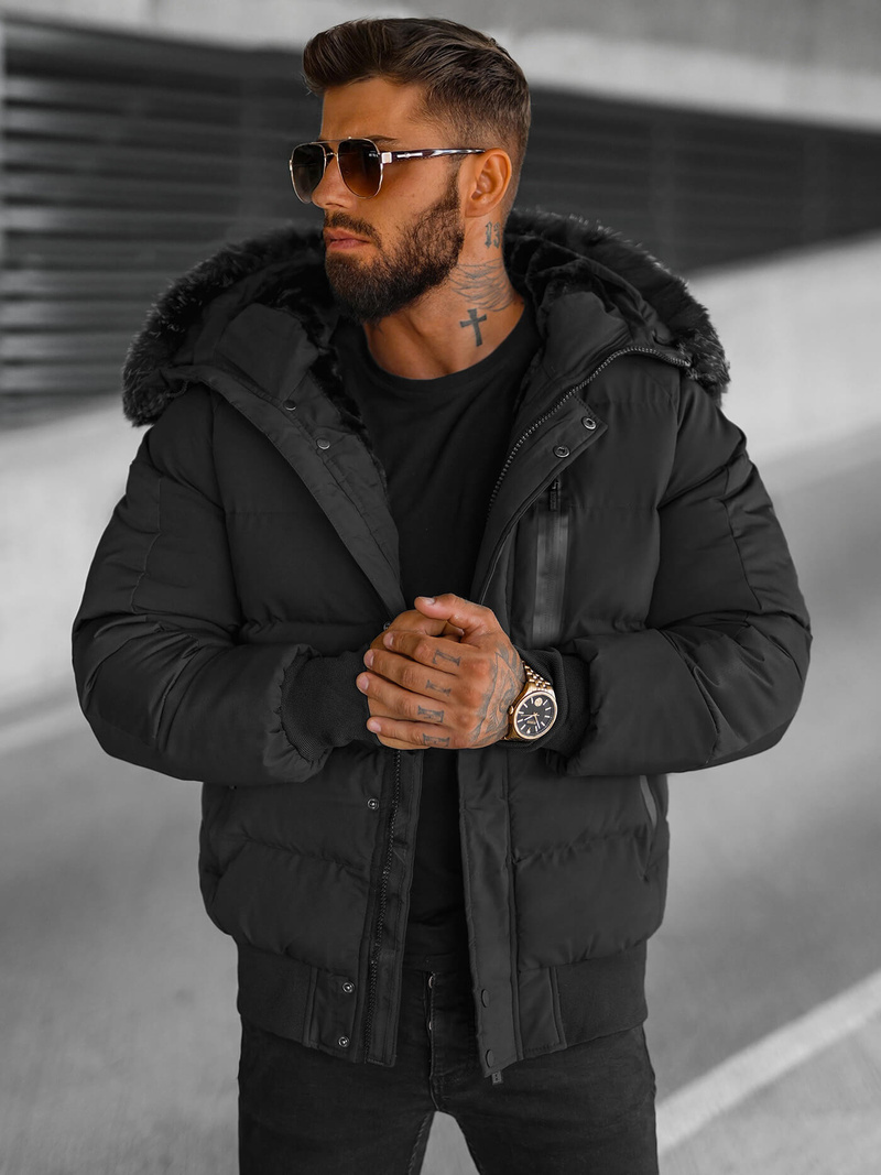 Veste Homme Noir OZONEE O/M798Z