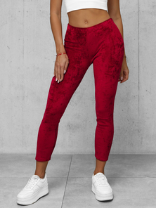 Pantalon de Survêtement en Velours pour Femmes Bordeaux OZONEE JS/92K521/35