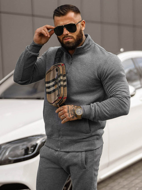 Survêtement Homme Gris Foncé OZONEE JS/68C10385/5Z