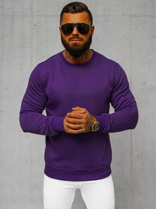 Sweatshirt Homme Violet OZONEE JS/2001-10Z