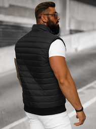 Veste Sans Manches Homme Noir OZONEE JS/MY77Z