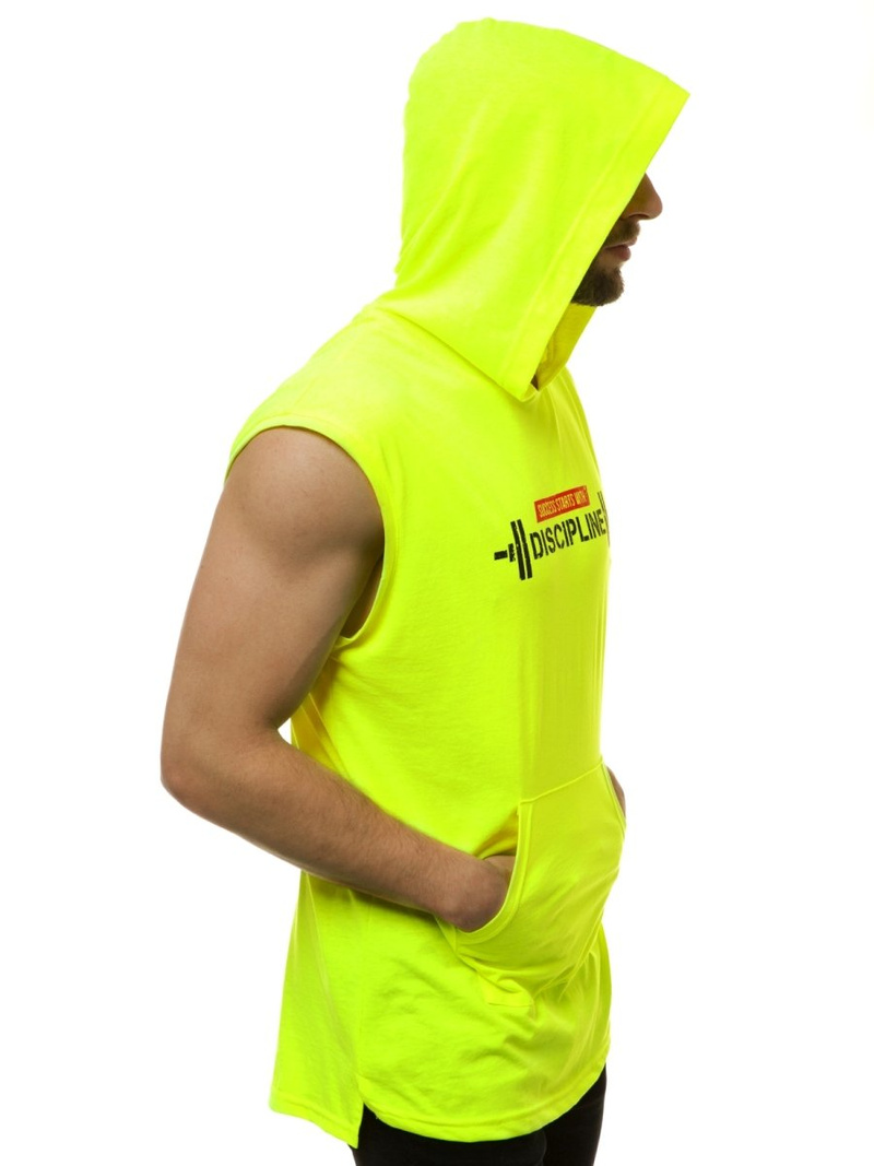 T-Shirt Homme Jaune-néon OZONEE MACH/M1211