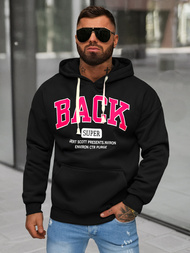 Sweatshirt à capuche homme noir OZONEE O/TT30513