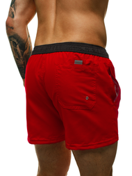 Short de bain Homme Rouge OZONEE ST004-2