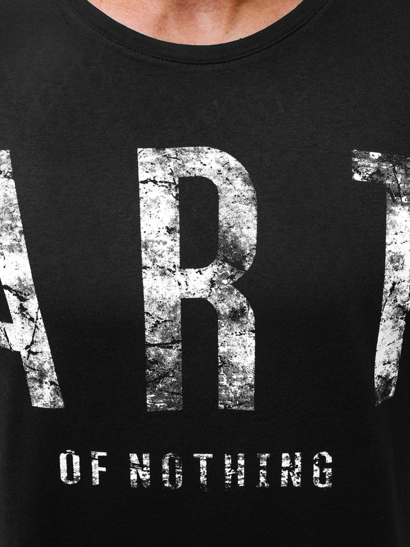 T-shirt à manches longues Homme Noir OZONEE O/1292Z