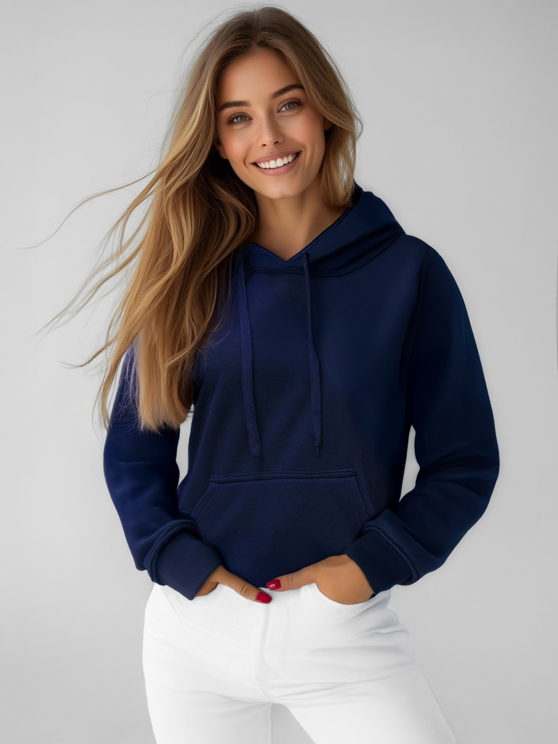 Sweat femme Bleu foncé OZONEE JS/W02Z