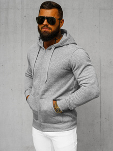 Sweatshirt Homme Gris OZONEE JS/2008Z