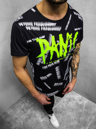 T-Shirt Homme Noir OZONEE JS/KS1998Z